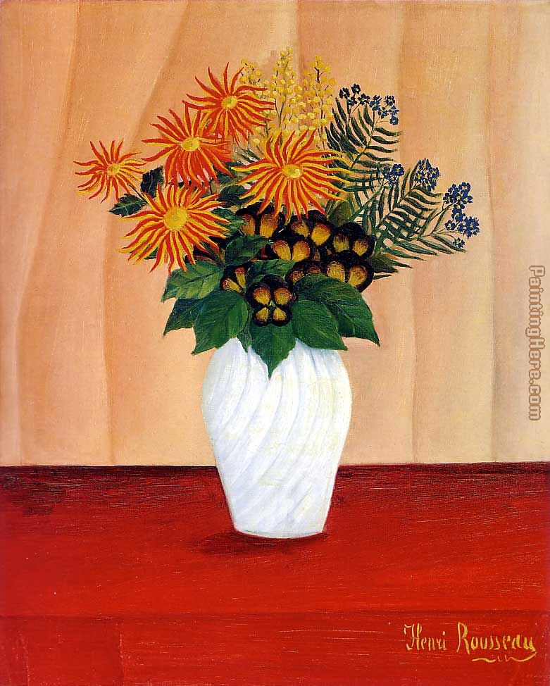 Bouquet of Flowers painting - Henri Rousseau Bouquet of Flowers art painting